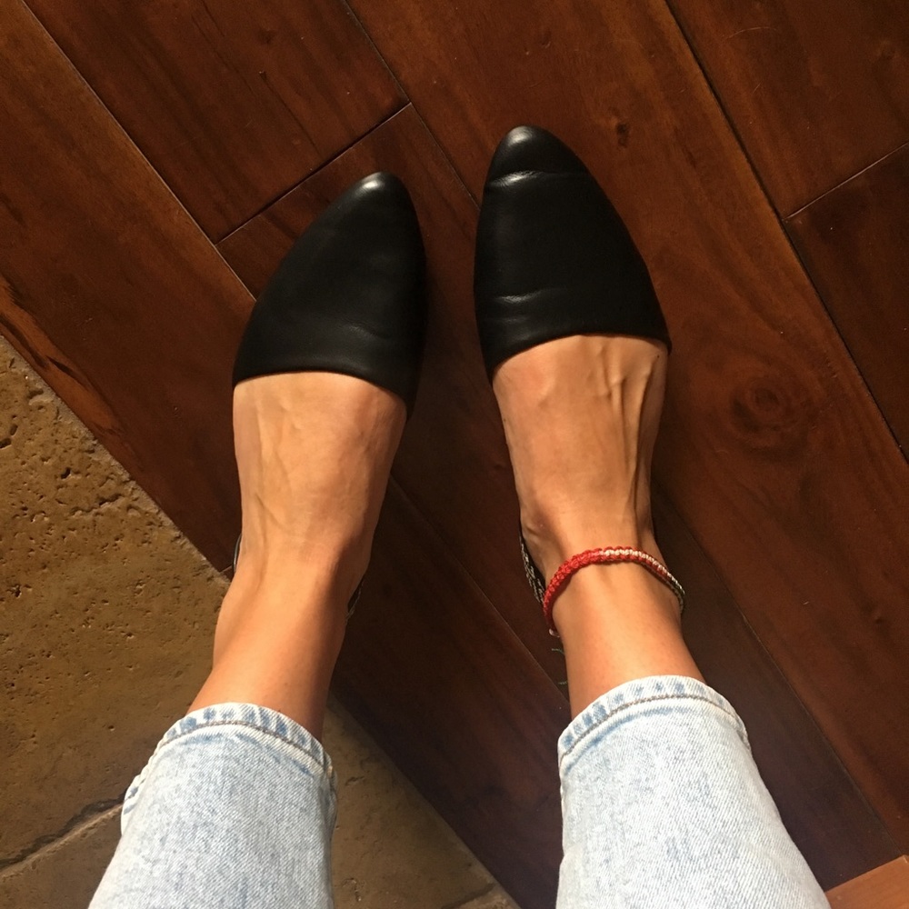 pointed slip ons